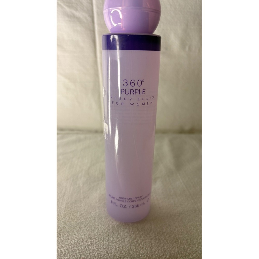 Perry Ellis 360 Purple Body Mist Spray for Women 8 fl oz 236 ml Floral Scent